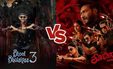 Singham Again Vs Bhool Bhulaiyaa 3 Week 1 Collection