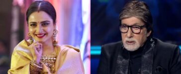 Rekha Amitabh Bachchan KBC